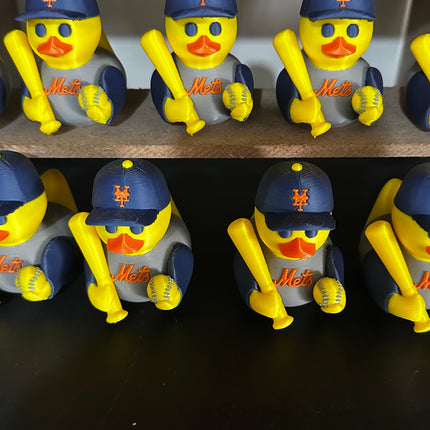 New York Baseball Duck – Fan Edition (Blue & Orange)