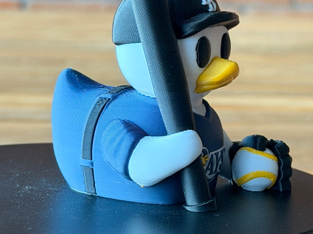 Tampa Bay Rays Baseball Duck – 3D Printed MLB Fan Dashboard Duck | Rays Fan Gift | Baseball Car Dashboard Decor