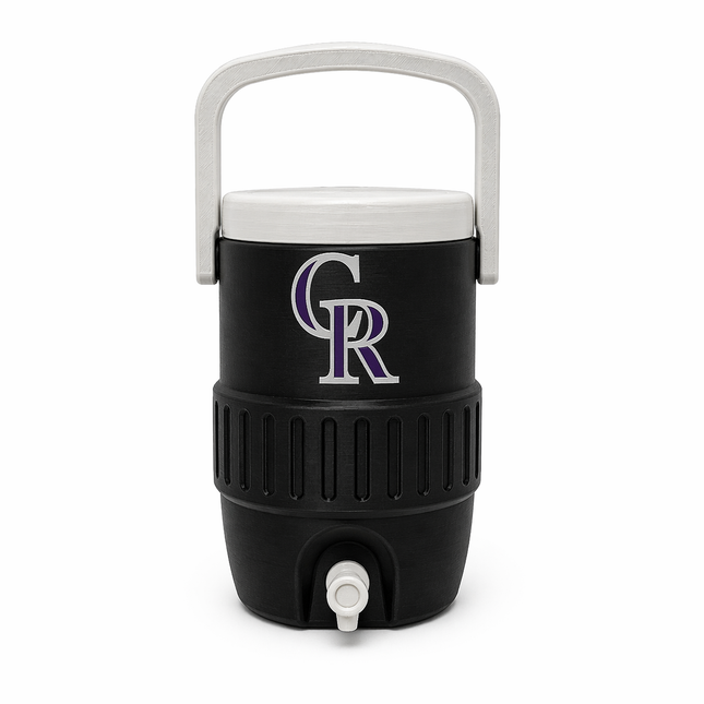 Colorado Black Purple Mini Cooler Can Holder (12 oz) | Baseball Fan Koozie | Car Dashboard Drink Holder | 3D Printed