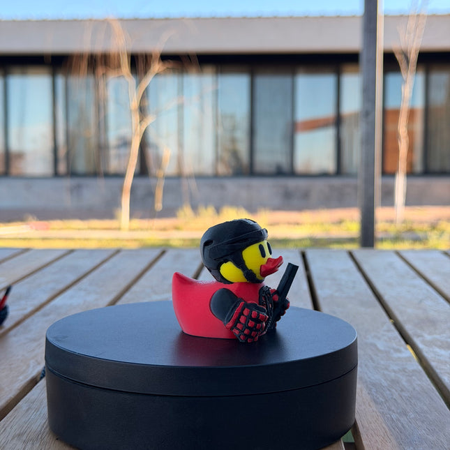 Chicago Blackhawks Hockey Duck – 3D Printed NHL Fan Dashboard Duck | Blackhawks Fan Gift | Hockey Car Dashboard Decor