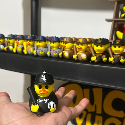 Chicago Baseball Duck – Fan Edition (Black & White)