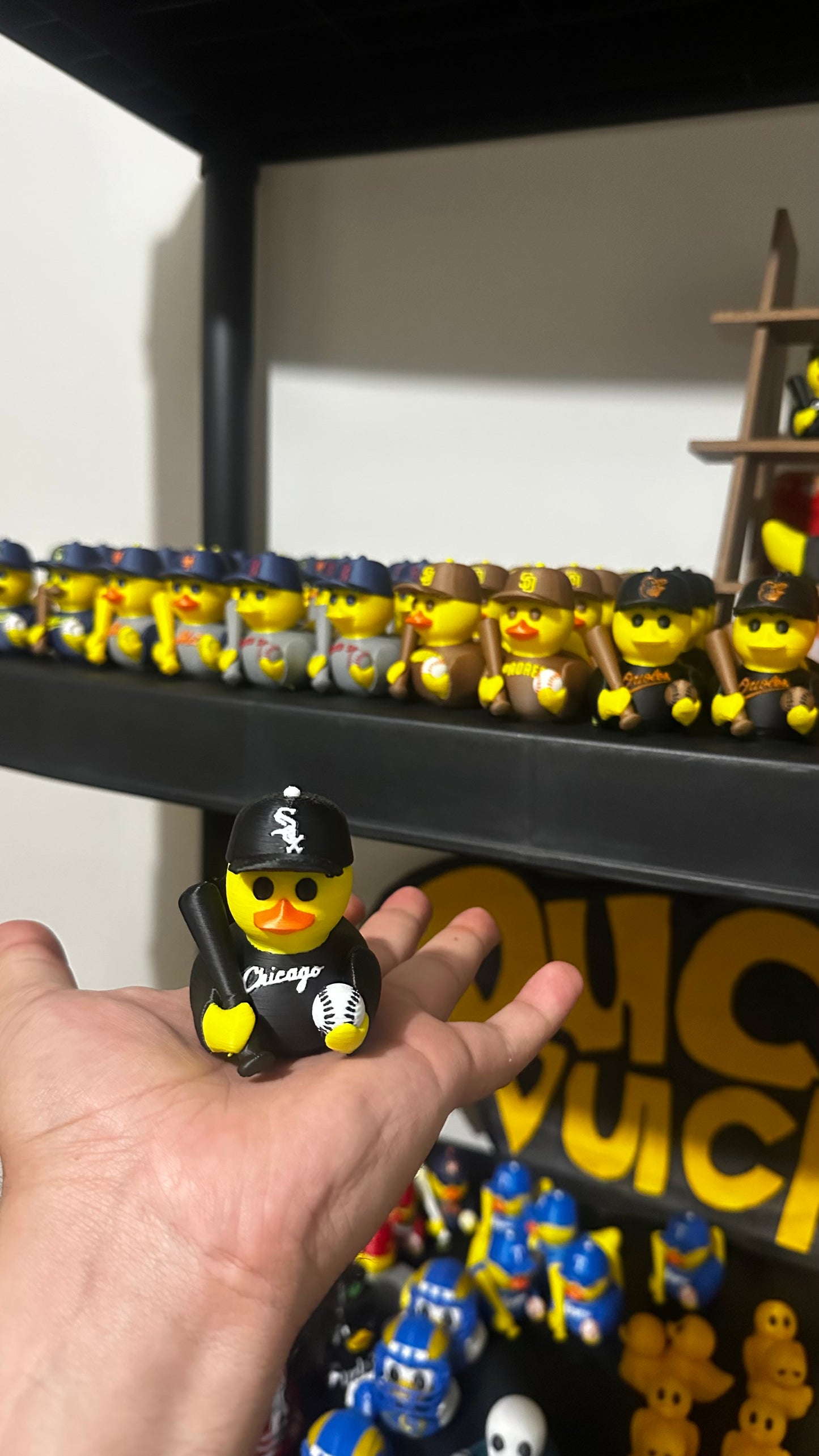 Chicago Baseball Duck – Fan Edition (Black & White)