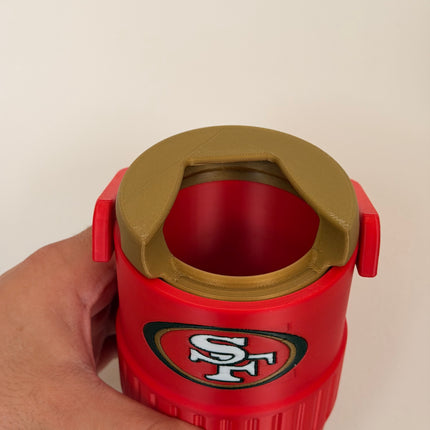 San Francisco 49ers Can Cooler Koozie – 12 oz NFL Football Fan Drink Holder