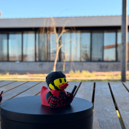 Chicago Blackhawks Hockey Duck – 3D Printed NHL Fan Dashboard Duck | Blackhawks Fan Gift | Hockey Car Dashboard Decor