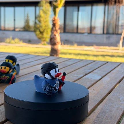 Vancouver Canucks Hockey Duck – 3D Printed NHL Fan Dashboard Duck | Canucks Fan Gift | Hockey Car Dashboard Decor