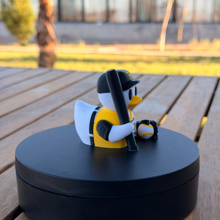 Pittsburgh Pirates Baseball Duck – 3D Printed MLB Fan Dashboard Duck | Pirates Fan Gift | Baseball Car Dashboard Decor