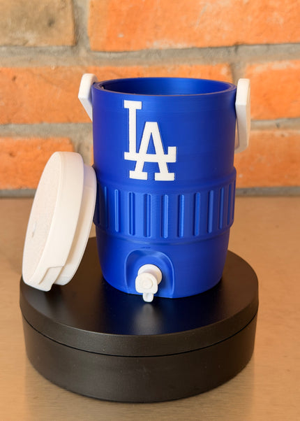 Los Angeles dodgers Blue Mini Cooler Can Holder (12 oz) | LA Baseball Fan Koozie | Car Dashboard Drink Holder | 3D Printed
