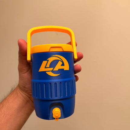 12 oz Rams Inspired Custom Koozie – Football Can Cooler
