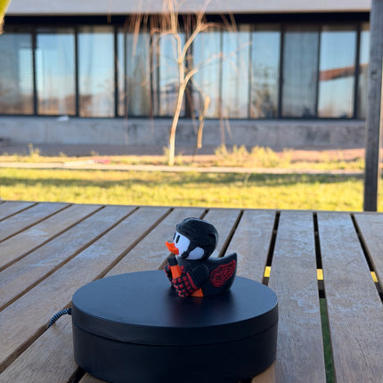 Detroit Red Wings Hockey Duck – 3D Printed NHL Fan Dashboard Duck | Red Wings Fan Gift | Hockey Car Dashboard Decor