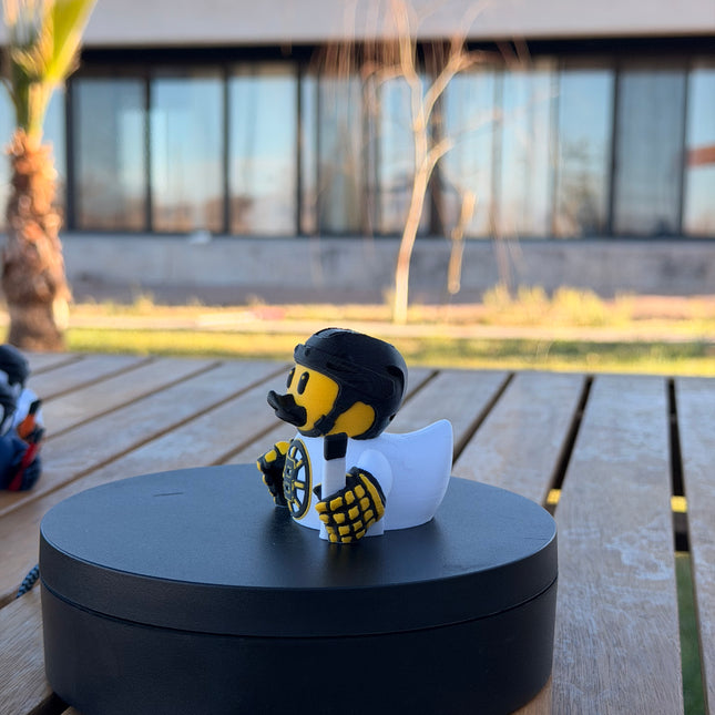 Boston Bruins Hockey Duck – 3D Printed NHL Fan Dashboard Duck | Bruins Fan Gift | Hockey Car Dashboard Decor