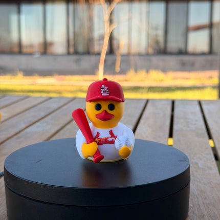 St. Louis Cardinals Baseball Duck – 3D Printed MLB Fan Dashboard Duck | Cardinals Fan Gift | Baseball Car Dashboard Decor