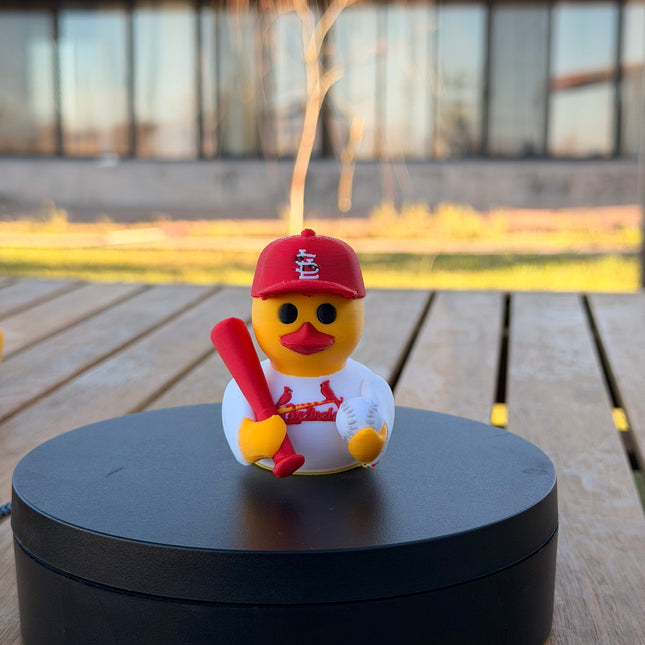 St. Louis Cardinals Baseball Duck – 3D Printed MLB Fan Dashboard Duck | Cardinals Fan Gift | Baseball Car Dashboard Decor