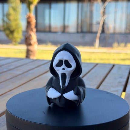 Ghostface Horror Duck – 3D Printed Horror Movie Dashboard Duck | Scary Movie Fan Gift | Horror Collectible