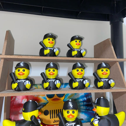 Chicago Baseball Duck – Fan Edition (Black & White)