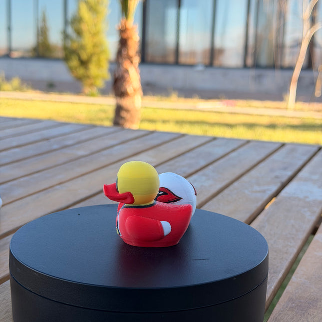 Arizona Cardinals Football Duck – 3D Printed NFL Fan Dashboard Duck | Cardinals Fan Gift | Football Car Dashboard Decor