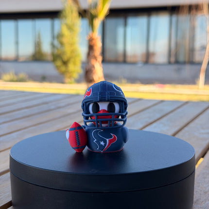 Houston Texans Football Duck – 3D Printed NFL Fan Dashboard Duck | Texans Fan Gift | Football Car Dashboard Decor