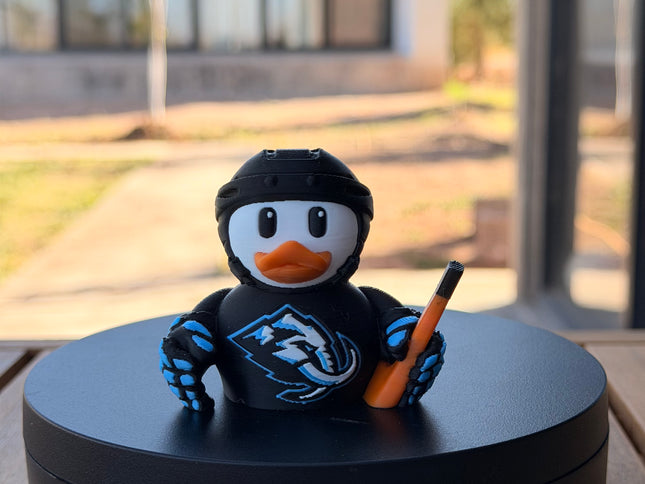 Utah Mammoth Hockey Duck – 3D Printed NHL Fan Dashboard Duck | Mammoth Fan Gift | Hockey Car Dashboard Decor