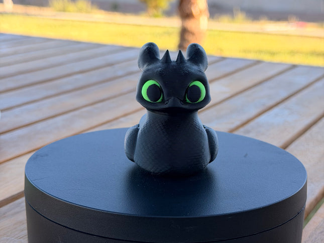 Toothless Duck – 3D Printed How to Train Your Dragon Dashboard Duck | Night Fury Dragon Fan Gift