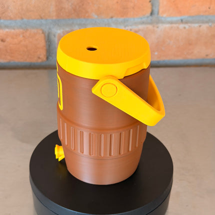 San Diego Brown Gold Mini Cooler Can Holder (12 oz) | Baseball Fan Koozie | Car Dashboard Drink Holder | 3D Printed