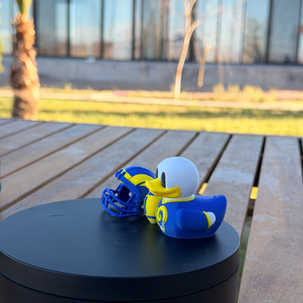 Los Angeles Rams Football Duck – 3D Printed NFL Fan Dashboard Duck | Rams Fan Gift | Football Car Dashboard Decor