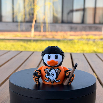 Anaheim Ducks Hockey Duck – 3D Printed NHL Fan Dashboard Duck | Ducks Fan Gift | Hockey Car Dashboard Decor