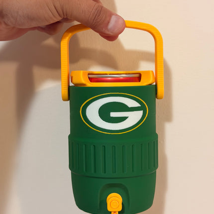Green Bay Packers Mini Cooler Can Holder – 3D Printed NFL Style Koozie with Handle