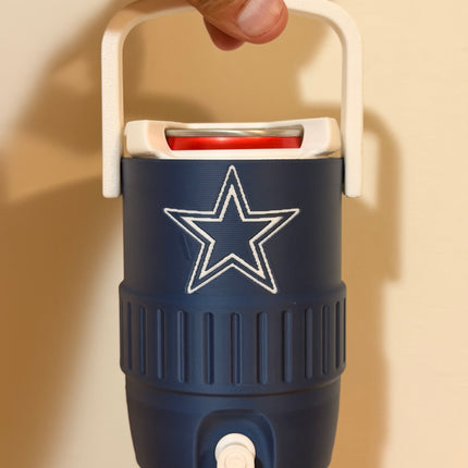 Dallas Cowboys 12oz Can Cooler Koozie – Football Fan Drink Holder – 3D Printed