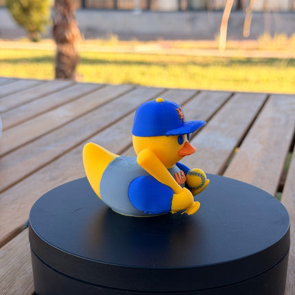 New York Mets Baseball Duck – 3D Printed MLB Fan Dashboard Duck | Mets Fan Gift | Baseball Car Dashboard Decor