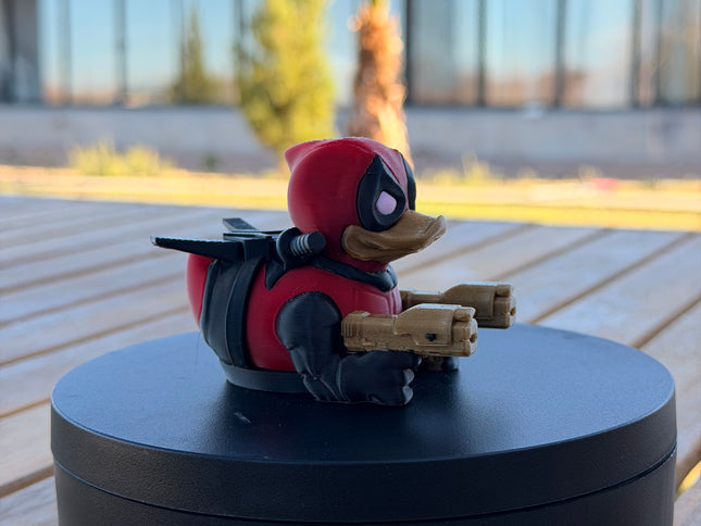 Deadpool Duck – 3D Printed Superhero Dashboard Duck | Marvel Fan Gift