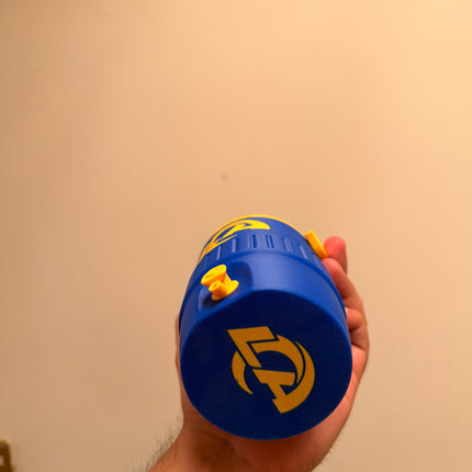 12 oz Rams Inspired Custom Koozie – Football Can Cooler