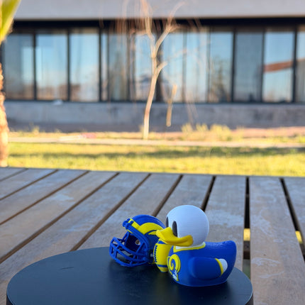 Los Angeles Rams Football Duck – 3D Printed NFL Fan Dashboard Duck | Rams Fan Gift | Football Car Dashboard Decor