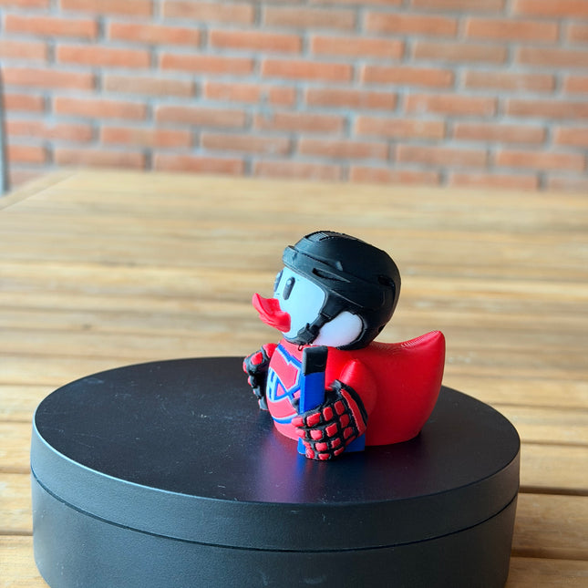 Montreal Canadiens Hockey Duck – 3D Printed NHL Fan Dashboard Duck | Canadiens Fan Gift | Hockey Car Dashboard Decor