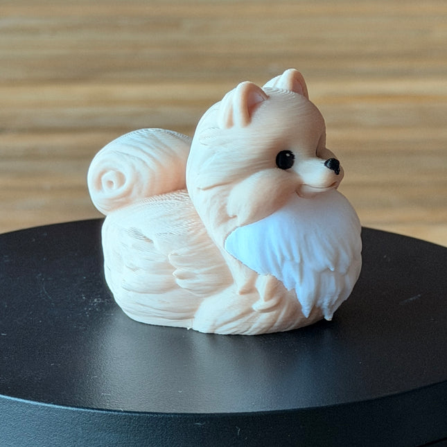 Pomeranian Dog Duck – 3D Printed Pomeranian Inspired Duck | Cute Pet Lover Gift | Dashboard Dog Decor