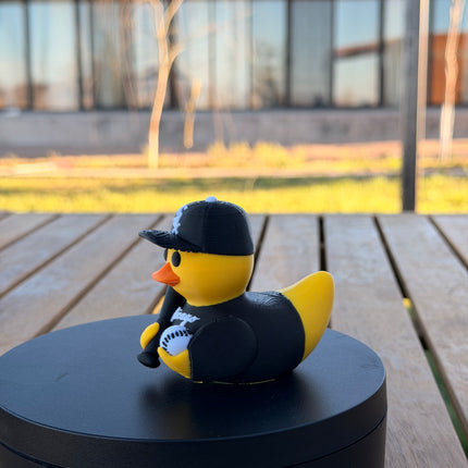 Chicago White Sox Baseball Duck – 3D Printed MLB Fan Dashboard Duck | White Sox Fan Gift | Baseball Car Dashboard Decor