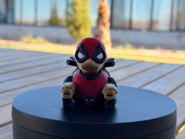 Deadpool Duck – 3D Printed Superhero Dashboard Duck | Marvel Fan Gift