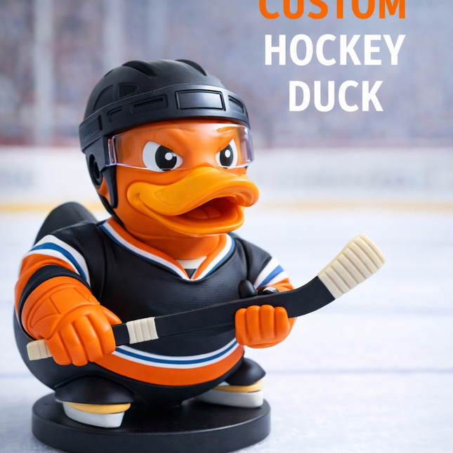 Custom Hockey Duck – Choose Your Team | 3D Printed Fan Duck