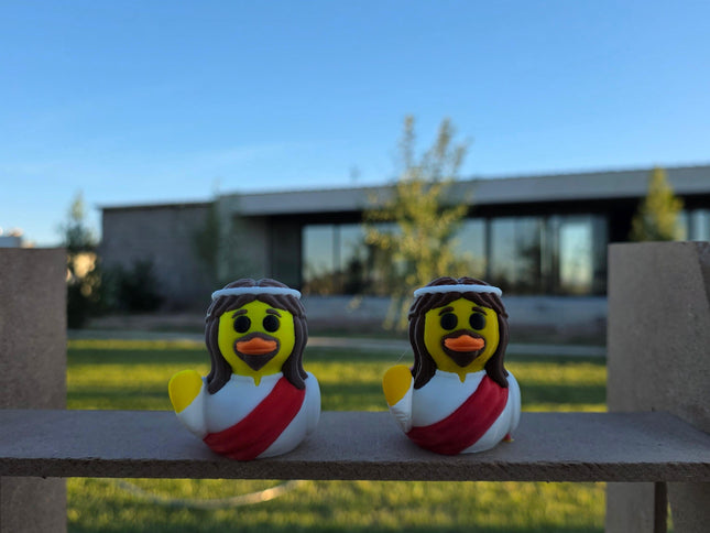 Jesus Duck – Faith-Inspired Dashboard Duck | 3D Printed Collectible