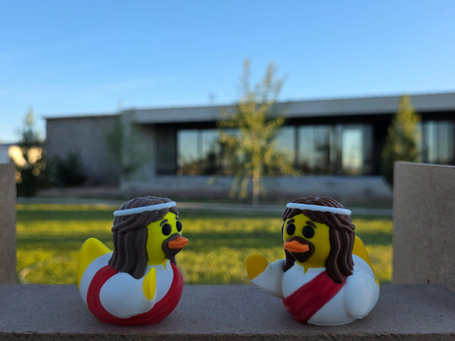 Jesus Duck – Faith-Inspired Dashboard Duck | 3D Printed Collectible