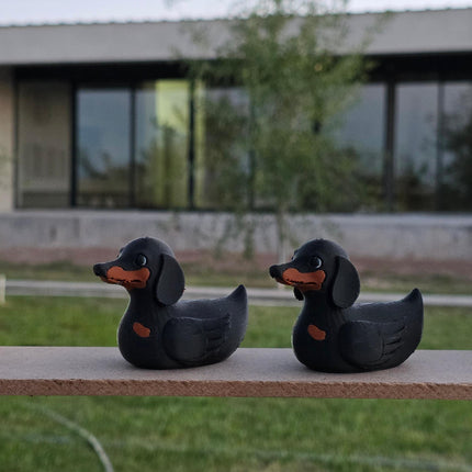 Dachshund Dog Duck – 3D Printed Dachshund Inspired Duck | Cute Wiener Dog Gift | Dashboard Dog Decor
