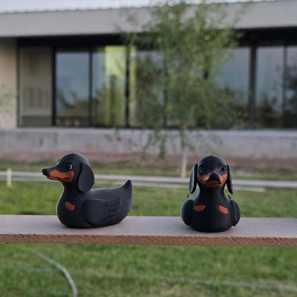 Dachshund Dog Duck – 3D Printed Dachshund Inspired Duck | Cute Wiener Dog Gift | Dashboard Dog Decor