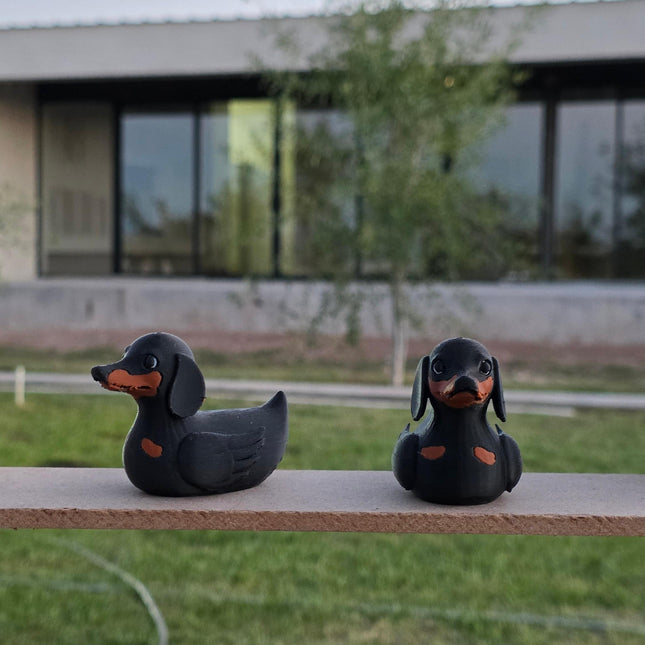 Dachshund Dog Duck – 3D Printed Dachshund Inspired Duck | Cute Wiener Dog Gift | Dashboard Dog Decor