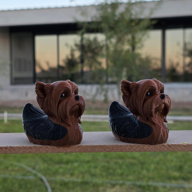 Yorkshire Terrier Dog Duck – 3D Printed Yorkie Inspired Duck | Cute Yorkie Lover Gift | Dashboard Pet Decor