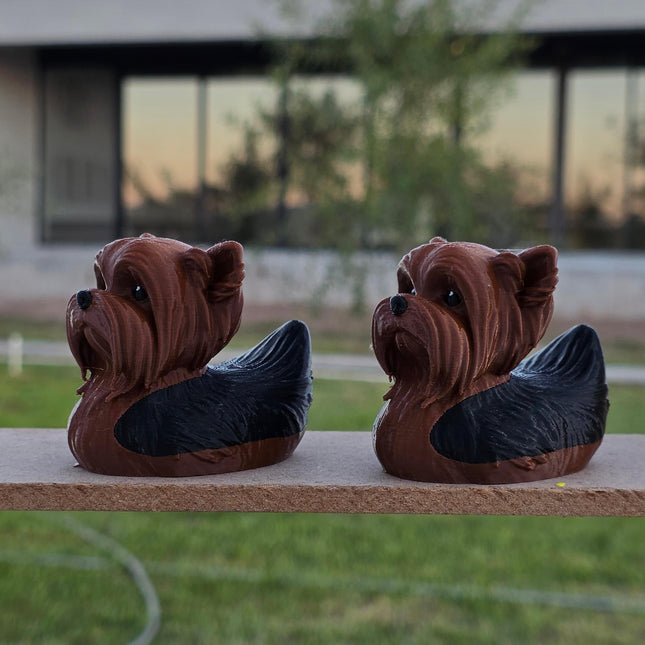 Yorkshire Terrier Dog Duck – 3D Printed Yorkie Inspired Duck | Cute Yorkie Lover Gift | Dashboard Pet Decor