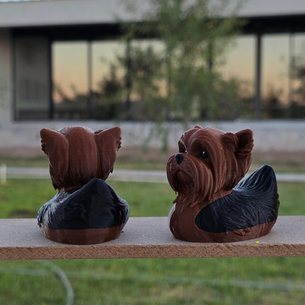 Yorkshire Terrier Dog Duck – 3D Printed Yorkie Inspired Duck | Cute Yorkie Lover Gift | Dashboard Pet Decor