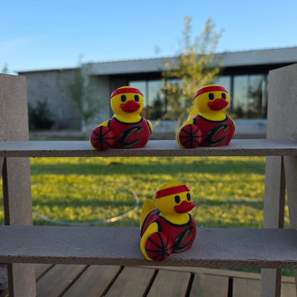 Cleveland Cavaliers Basketball Duck – 3D Printed NBA Fan Dashboard Duck | Cavaliers Fan Gift | Basketball Car Dashboard Decor