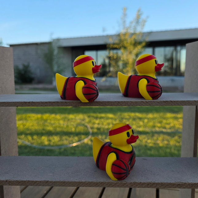 Cleveland Cavaliers Basketball Duck – 3D Printed NBA Fan Dashboard Duck | Cavaliers Fan Gift | Basketball Car Dashboard Decor