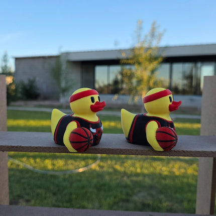 Chicago Bulls Basketball Duck – 3D Printed NBA Fan Dashboard Duck | Bulls Fan Gift | Basketball Car Dashboard Decor