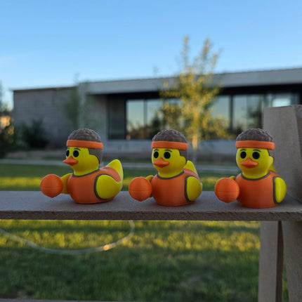 Basketball Duck – 3D Printed Sports Duck | Basketball Fan Gift | Sports Car Dashboard Decor