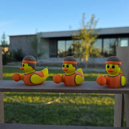 Basketball Duck – 3D Printed Sports Duck | Basketball Fan Gift | Sports Car Dashboard Decor