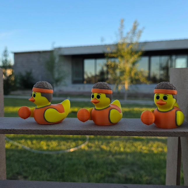 Basketball Duck – 3D Printed Sports Duck | Basketball Fan Gift | Sports Car Dashboard Decor